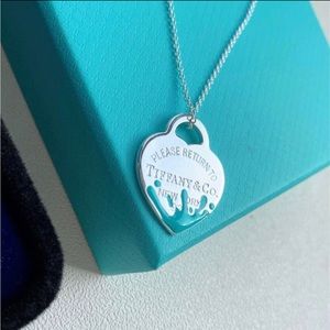 Tiffany Splash Heart Pendant Necklace